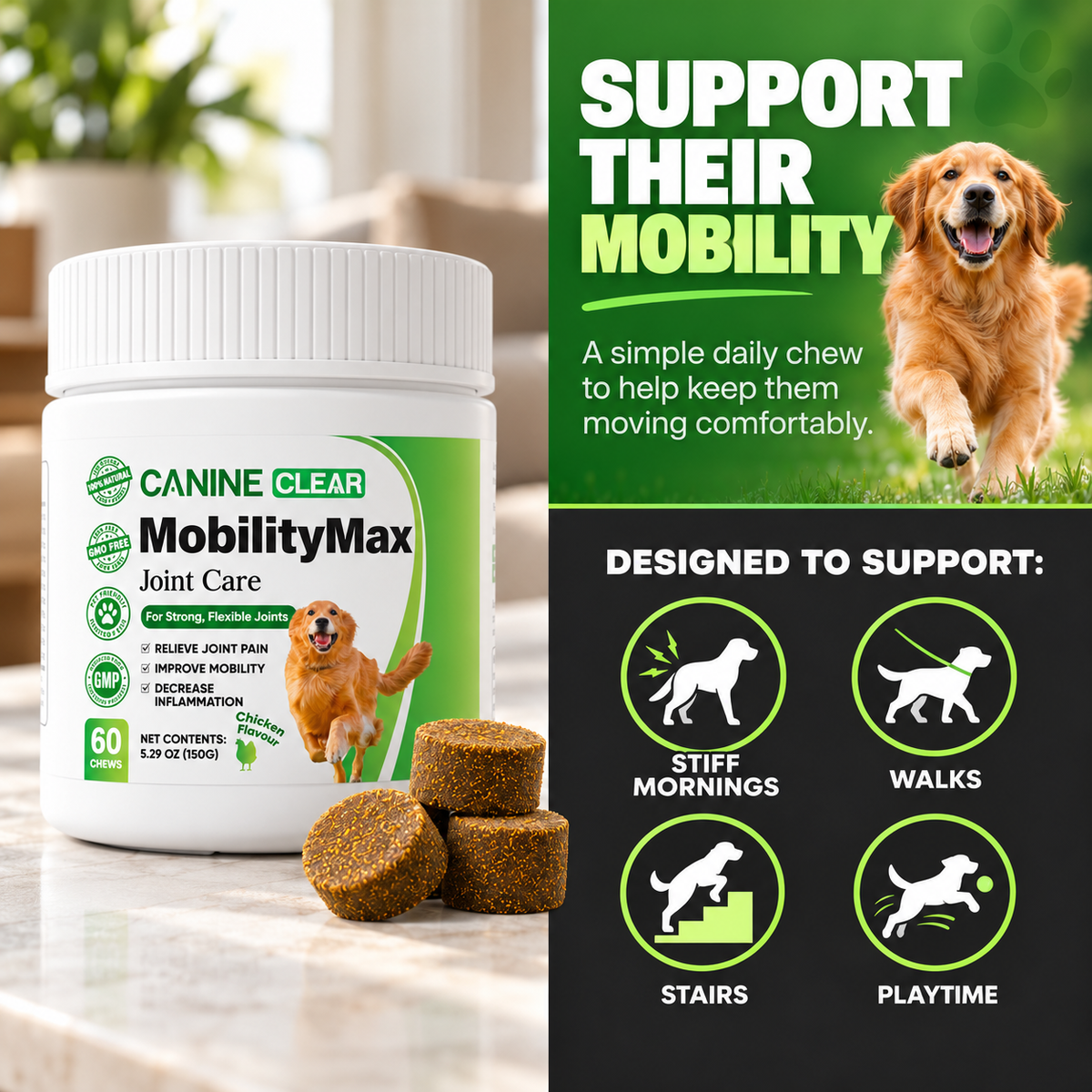 MobilityMax™ Plant-Powered Joint Chews