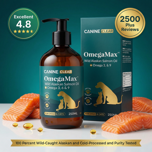 OmegaMax™ - 100% Wild-Caught Alaskan Salmon Oil - Canine Clear